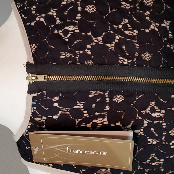 NWT!! FRANCESCA'S BUTTONS BLACK HEY DRESS - Picture 7 of 12